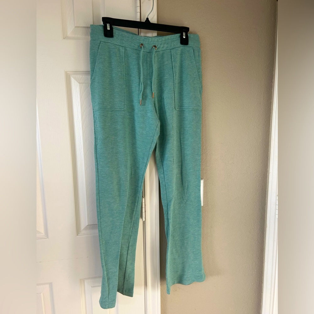 Teal cotton bell bottoms
